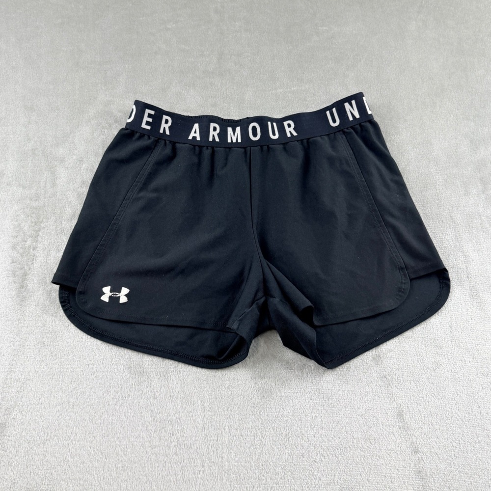 Under Armour Women's Small Play Up 3.0 Athletic Shorts Black
